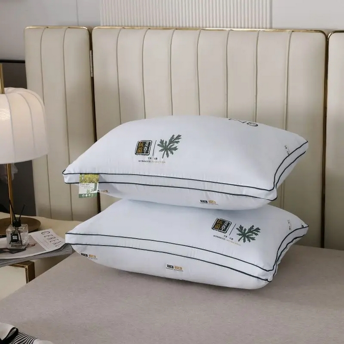 91家纺网 家纺一手货源 找家纺 雅晨枕芯 2025新款直播热品艾草枕头艾草驱蚊枕芯立体艾草抗菌枕头枕芯 双边立体艾草蓝 48x74cm/只中枕700g