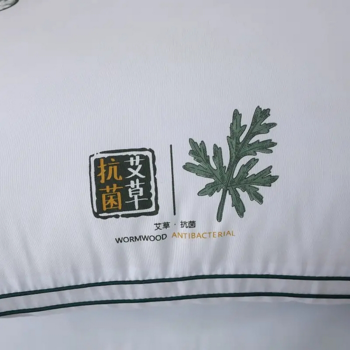 91家纺网 家纺一手货源 找家纺 雅晨枕芯 2025新款直播热品艾草枕头艾草驱蚊枕芯立体艾草抗菌枕头枕芯 双边立体艾草蓝 48x74cm/只高枕800g