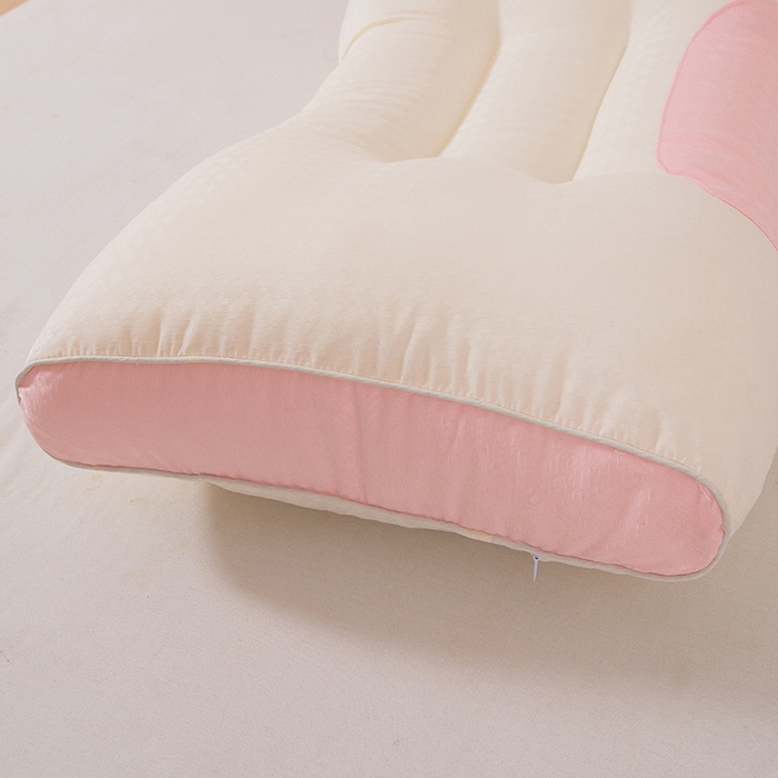 91家纺网 家纺一手货源 找家纺 雅晨枕芯 2025新款云柔定型护颈枕 云柔定型护颈枕粉色 48x74cm/只高枕