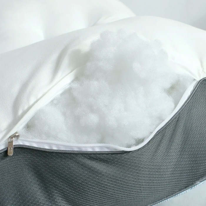 91家纺网 家纺一手货源 找家纺 雅晨枕芯 2025新款夏季冰豆豆枕芯枕头凉豆豆SPA按摩护颈分区定型枕芯 蓝色 48x74cm-低枕750g/只