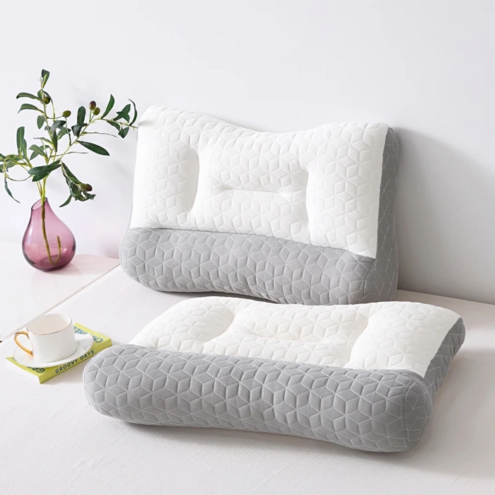 91家纺网 家纺一手货源 找家纺 （总）雅晨枕芯 2025新款日式骨科乳胶片按摩反弓牵引枕分区护颈椎枕头助睡眠枕芯