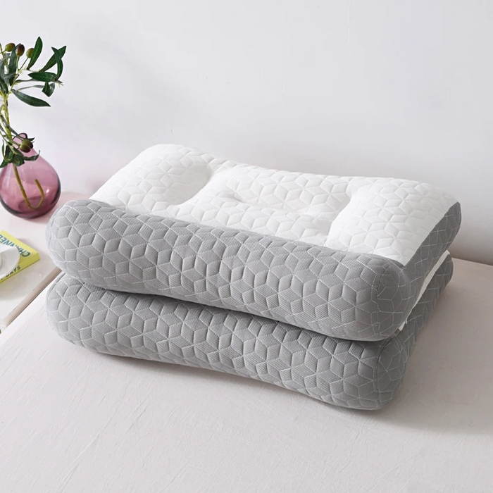 91家纺网 家纺一手货源 找家纺 （总）雅晨枕芯 2025新款日式骨科乳胶片按摩反弓牵引枕分区护颈椎枕头助睡眠枕芯