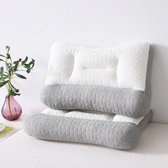 91家纺网 家纺一手货源 找家纺 （总）雅晨枕芯 2025新款日式骨科乳胶片按摩反弓牵引枕分区护颈椎枕头助睡眠枕芯