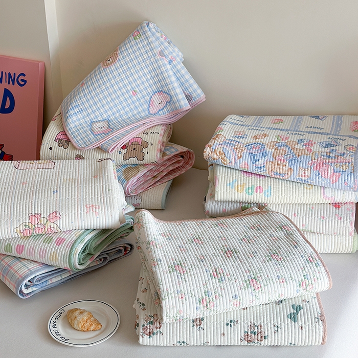 91家纺网 家纺一手货源 找家纺 （总）麦伦家居 2025新款高温砂洗全棉床盖印花床盖