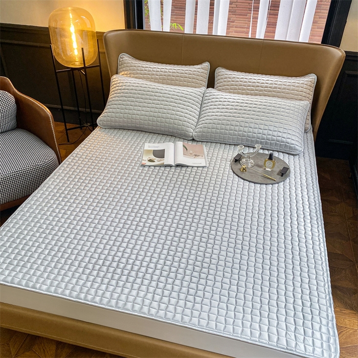 91家纺网 家纺一手货源 找家纺 （总）罗优家纺 2025新款冰丝绸冰块凉席