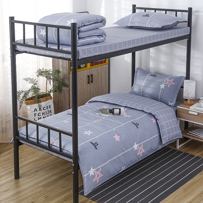 91家纺网 家纺一手货源 找家纺 乐旗 2025新款全棉12868学生宿舍三件套纯棉六件套装 梦幻星空