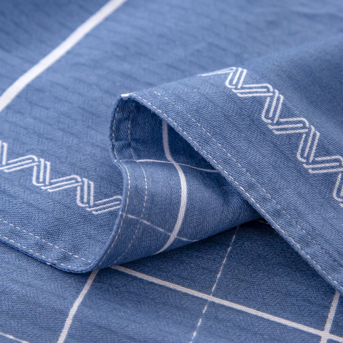 91家纺网 家纺一手货源 找家纺 乐旗 2025新款全棉12868学生宿舍三件套纯棉六件套装 蓝巴伦