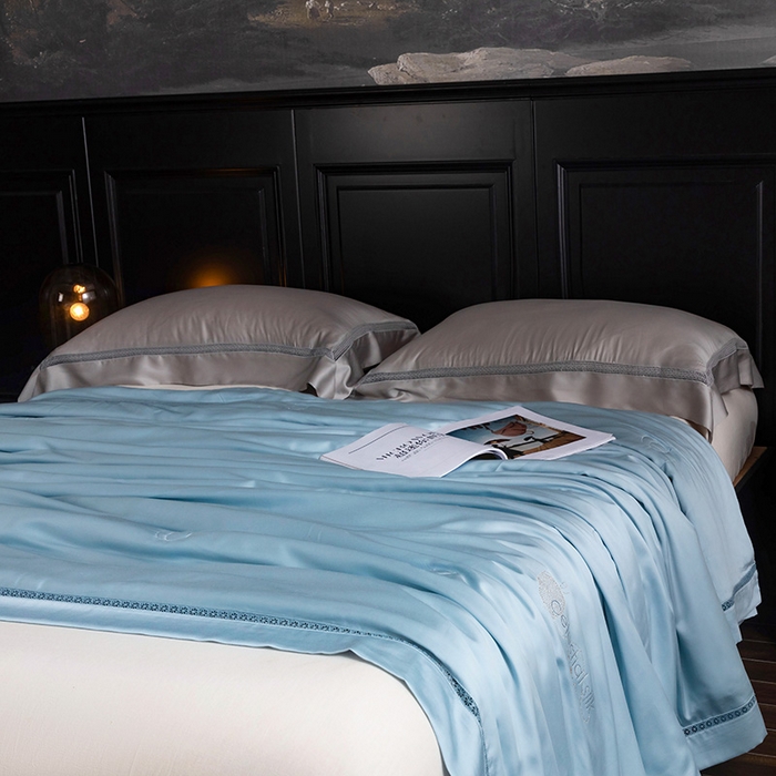 91家纺网 家纺一手货源 找家纺 （总）被靠被 2025新款可水洗蚕丝夏被-莱德