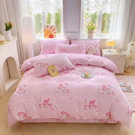 爱丽丝 2025新款正版授权三丽鸥全棉四件套 童趣美乐蒂