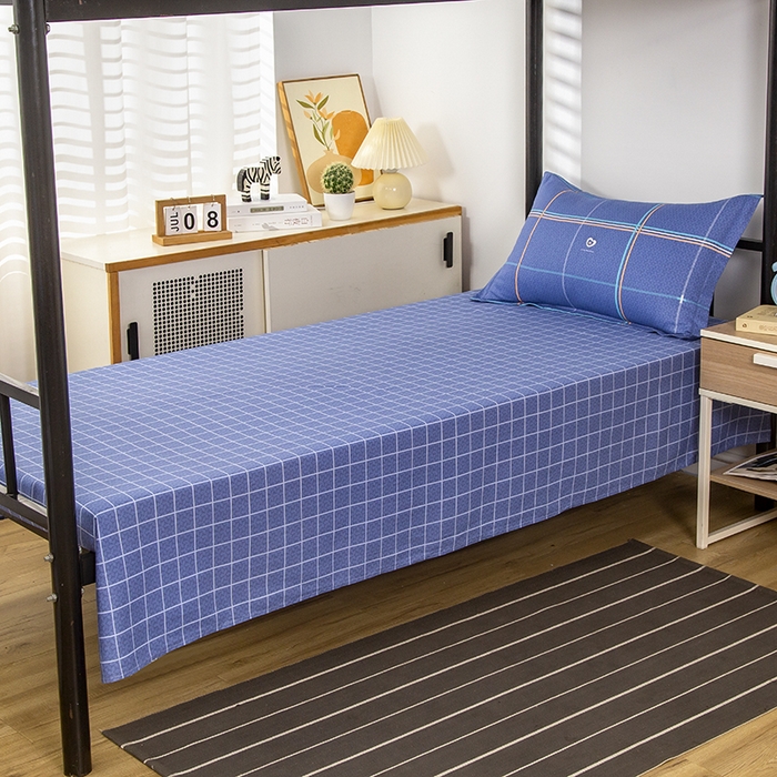 91家纺网 家纺一手货源 找家纺 乐旗 2025新款全棉12868学生宿舍三件套纯棉六件套装 活力无限