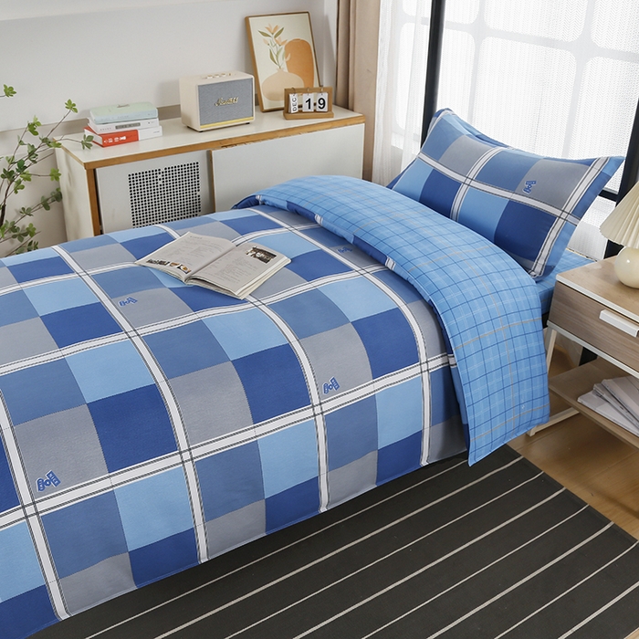 91家纺网 家纺一手货源 找家纺 乐旗 2025新款全棉12868学生宿舍三件套纯棉六件套装 倾城往事