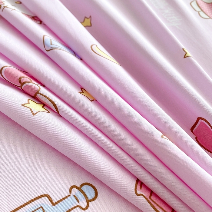 91家纺网 家纺一手货源 找家纺 爱丽丝 2025新款正版授权三丽鸥全棉40支13372单被套 美美凯蒂