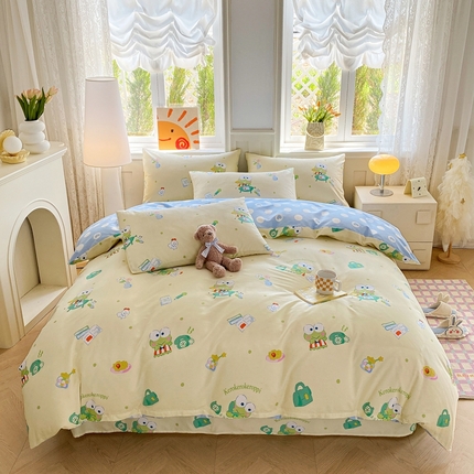 91家纺网 家纺一手货源 找家纺 （总）爱丽丝 2025新款正版授权三丽鸥全棉四件套