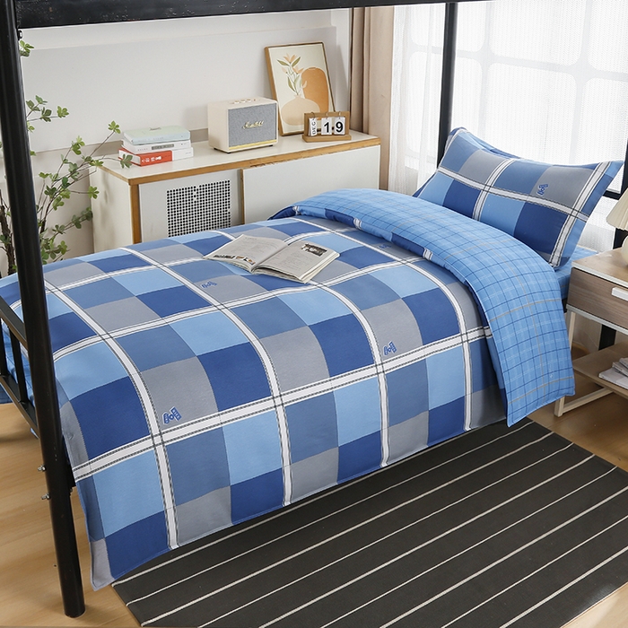 91家纺网 家纺一手货源 找家纺 乐旗 2025新款全棉12868学生宿舍三件套纯棉六件套装 倾城往事