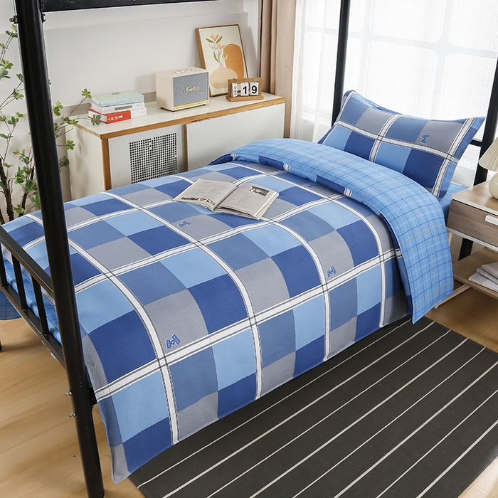 91家纺网 家纺一手货源 找家纺 乐旗 2025新款全棉12868学生宿舍三件套纯棉六件套装 倾城往事