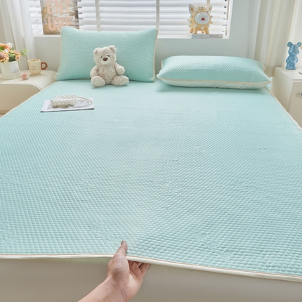 湘之帛 2025新款超声波冰豆豆凉席 薄荷绿