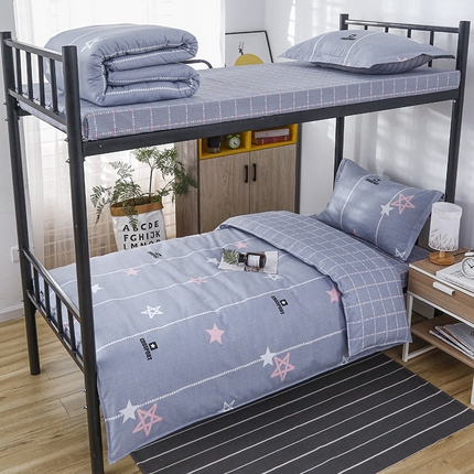 91家纺网 家纺一手货源 找家纺 （总）乐旗 2025新款全棉12868学生宿舍三件套纯棉六件套装