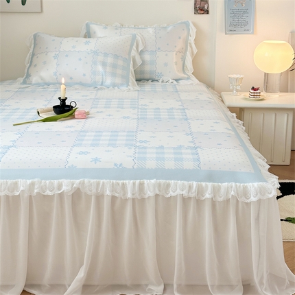 91家纺网 家纺一手货源 找家纺 （总）山茶家纺 2025新款凉感牛奶丝席