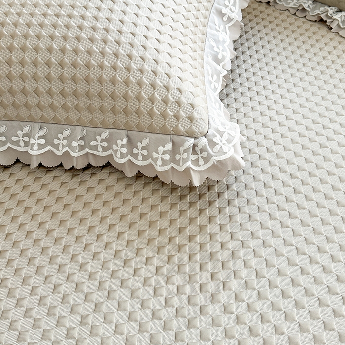 91家纺网 家纺一手货源 找家纺 （总）代芙家纺 2025新款PE凉感软凉席床裙款三件套控价238