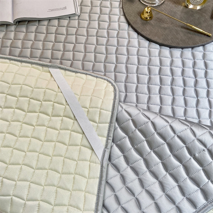 91家纺网 家纺一手货源 找家纺 罗优家纺 2025新款冰丝绸冰块凉席 高级灰