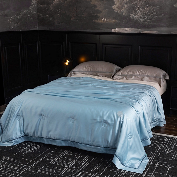 91家纺网 家纺一手货源 找家纺 （总）被靠被 2025新款可水洗蚕丝夏被-莱德