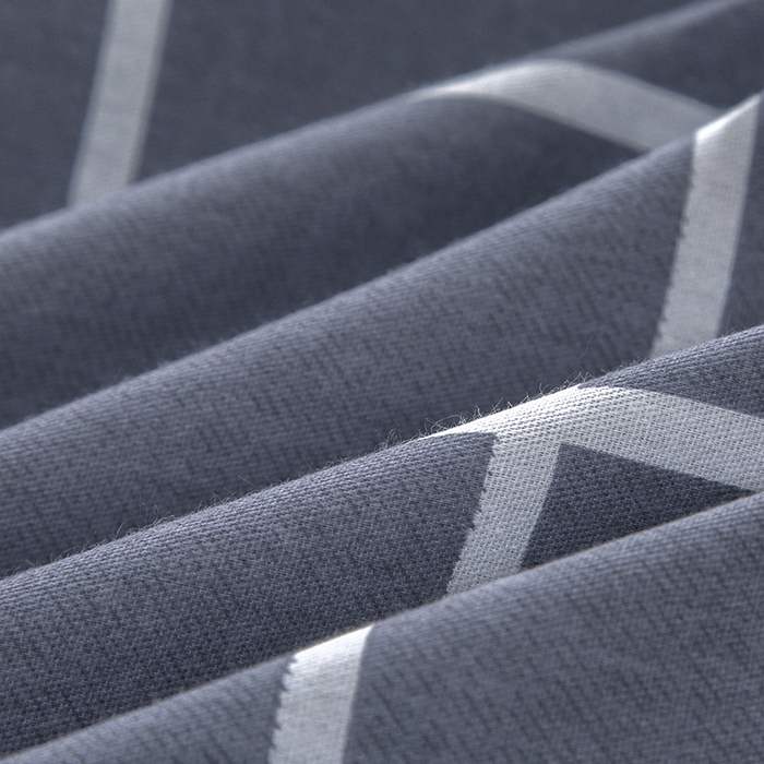 91家纺网 家纺一手货源 找家纺 乐旗 2025新款全棉12868学生宿舍三件套纯棉六件套装 绅士风范-灰