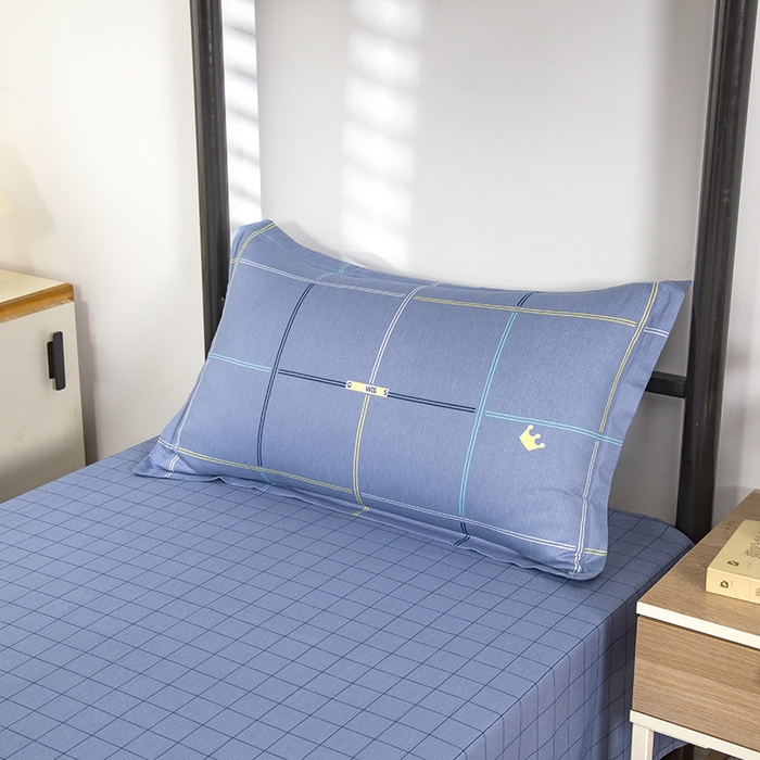 91家纺网 家纺一手货源 找家纺 乐旗 2025新款全棉12868学生宿舍三件套纯棉六件套装 时尚潮流