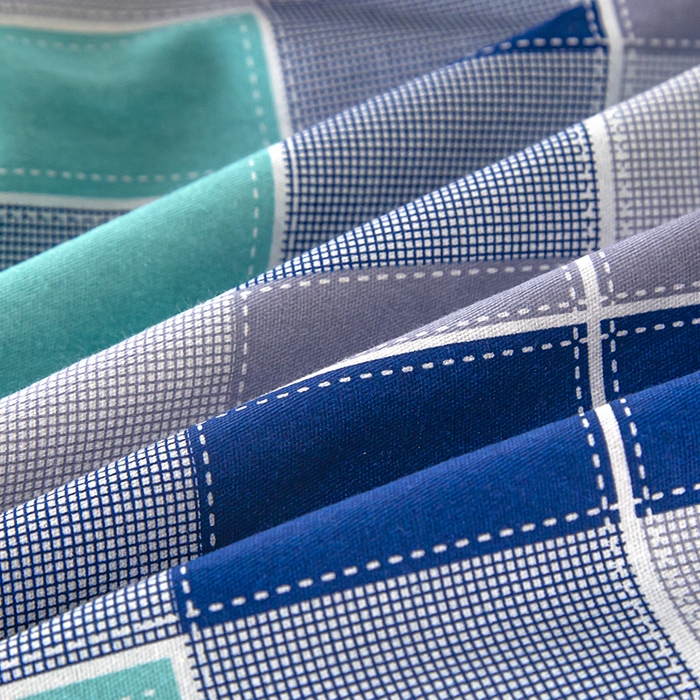 91家纺网 家纺一手货源 找家纺 乐旗 2025新款全棉12868学生宿舍三件套纯棉六件套装 学生格