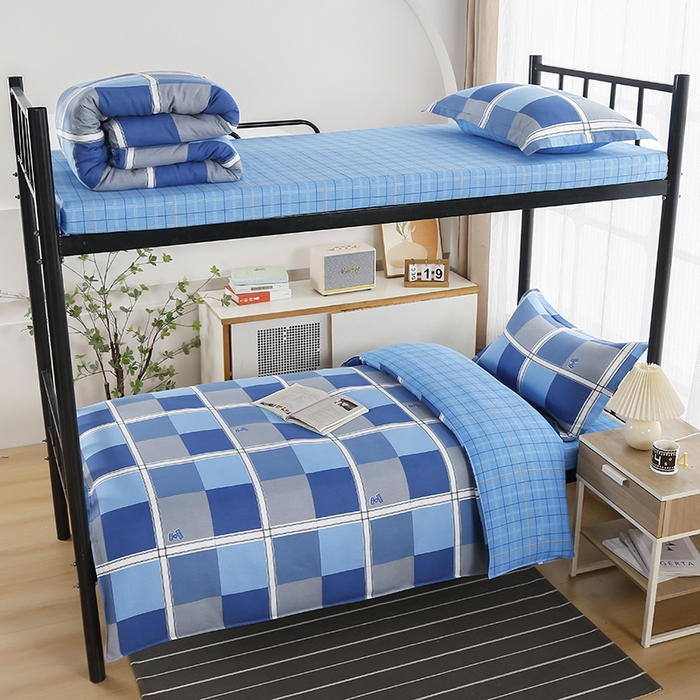 91家纺网 家纺一手货源 找家纺 乐旗 2025新款全棉12868学生宿舍三件套纯棉六件套装 倾城往事