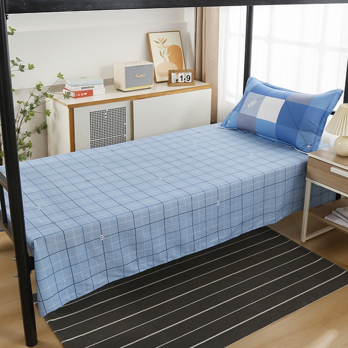 91家纺网 家纺一手货源 找家纺 乐旗 2025新款全棉12868学生宿舍三件套纯棉六件套装 妙趣青春