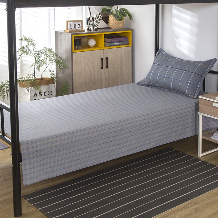 91家纺网 家纺一手货源 找家纺 乐旗 2025新款全棉12868学生宿舍三件套纯棉六件套装 润天格