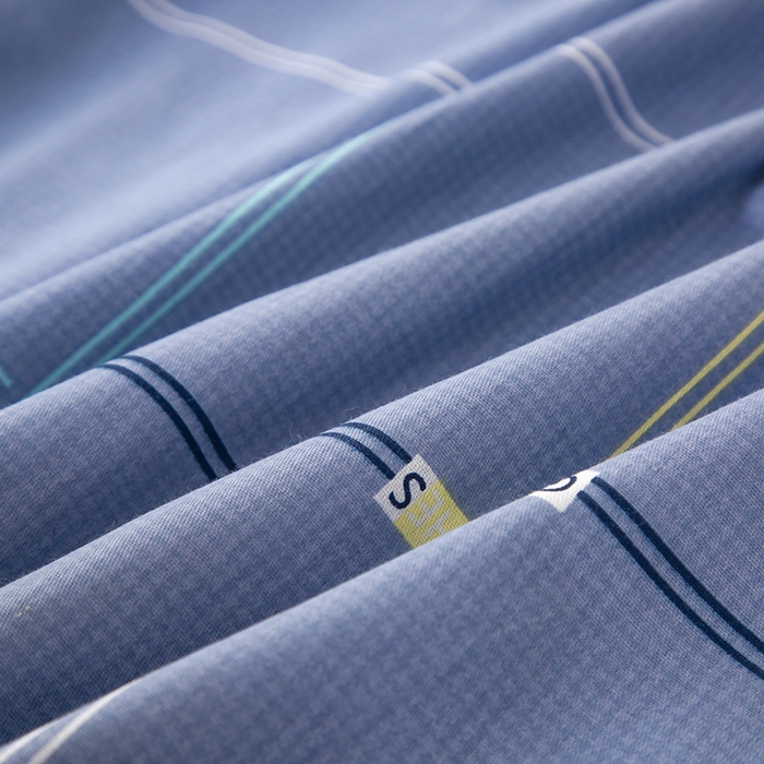 91家纺网 家纺一手货源 找家纺 乐旗 2025新款全棉12868学生宿舍三件套纯棉六件套装 时尚潮流