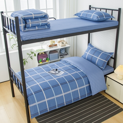 91家纺网 家纺一手货源 找家纺 （总）乐旗 2025新款全棉12868学生宿舍三件套纯棉六件套装