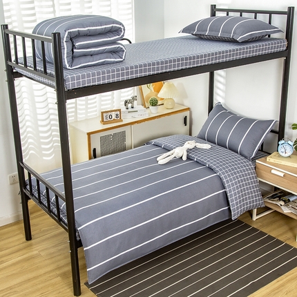 91家纺网 家纺一手货源 找家纺 （总）乐旗 2025新款全棉12868学生宿舍三件套纯棉六件套装