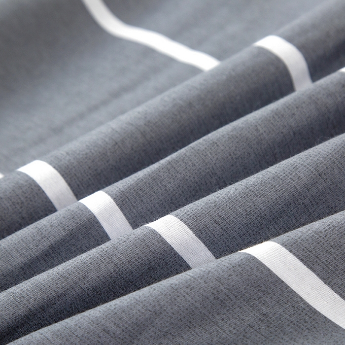 91家纺网 家纺一手货源 找家纺 乐旗 2025新款全棉12868学生宿舍三件套纯棉六件套装 格调人生-灰