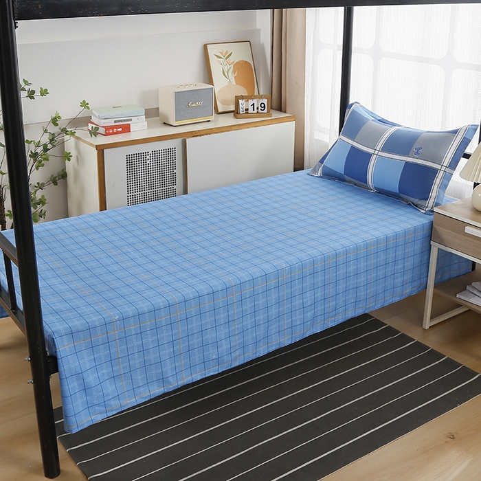 91家纺网 家纺一手货源 找家纺 乐旗 2025新款全棉12868学生宿舍三件套纯棉六件套装 倾城往事