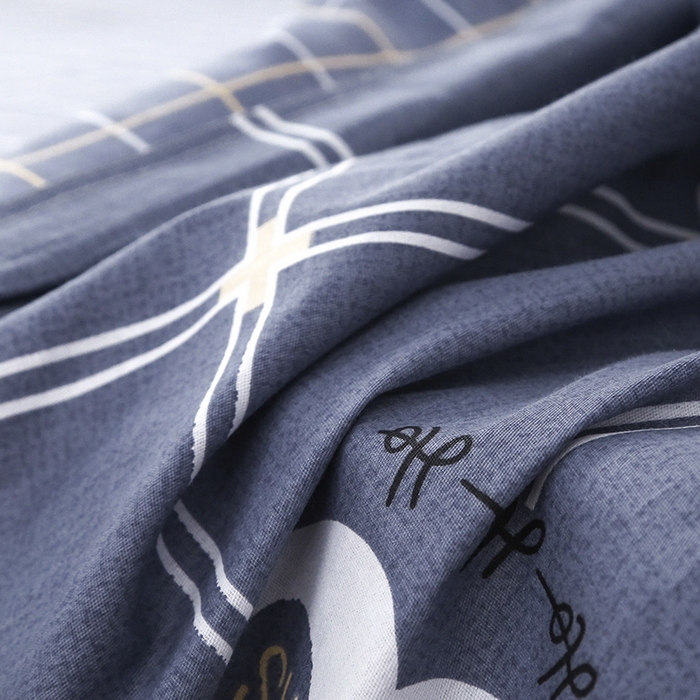 91家纺网 家纺一手货源 找家纺 乐旗 2025新款全棉12868学生宿舍三件套纯棉六件套装 时尚先生