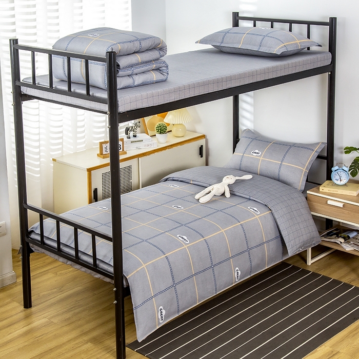 91家纺网 家纺一手货源 找家纺 乐旗 2025新款全棉12868学生宿舍三件套纯棉六件套装 非凡之旅