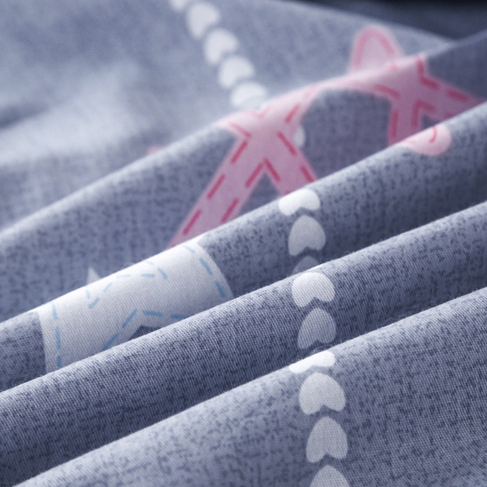 91家纺网 家纺一手货源 找家纺 乐旗 2025新款全棉12868学生宿舍三件套纯棉六件套装 梦幻星空