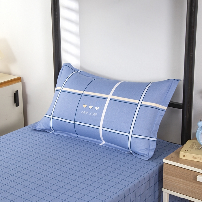 91家纺网 家纺一手货源 找家纺 乐旗 2025新款全棉12868学生宿舍三件套纯棉六件套装 幸福永恒