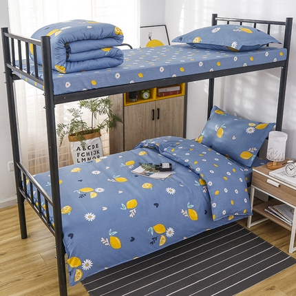 91家纺网 家纺一手货源 找家纺 （总）乐旗 2025新款全棉12868学生宿舍三件套纯棉六件套装