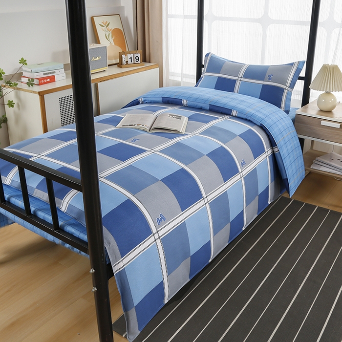 91家纺网 家纺一手货源 找家纺 乐旗 2025新款全棉12868学生宿舍三件套纯棉六件套装 倾城往事