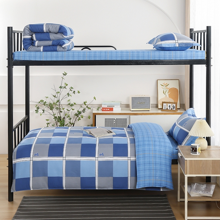 91家纺网 家纺一手货源 找家纺 乐旗 2025新款全棉12868学生宿舍三件套纯棉六件套装 倾城往事