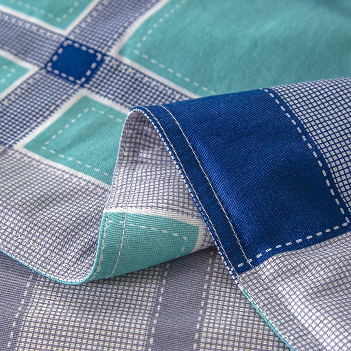 91家纺网 家纺一手货源 找家纺 乐旗 2025新款全棉12868学生宿舍三件套纯棉六件套装 学生格