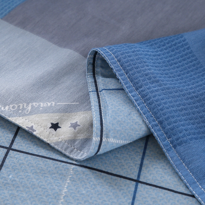 91家纺网 家纺一手货源 找家纺 乐旗 2025新款全棉12868学生宿舍三件套纯棉六件套装 妙趣青春