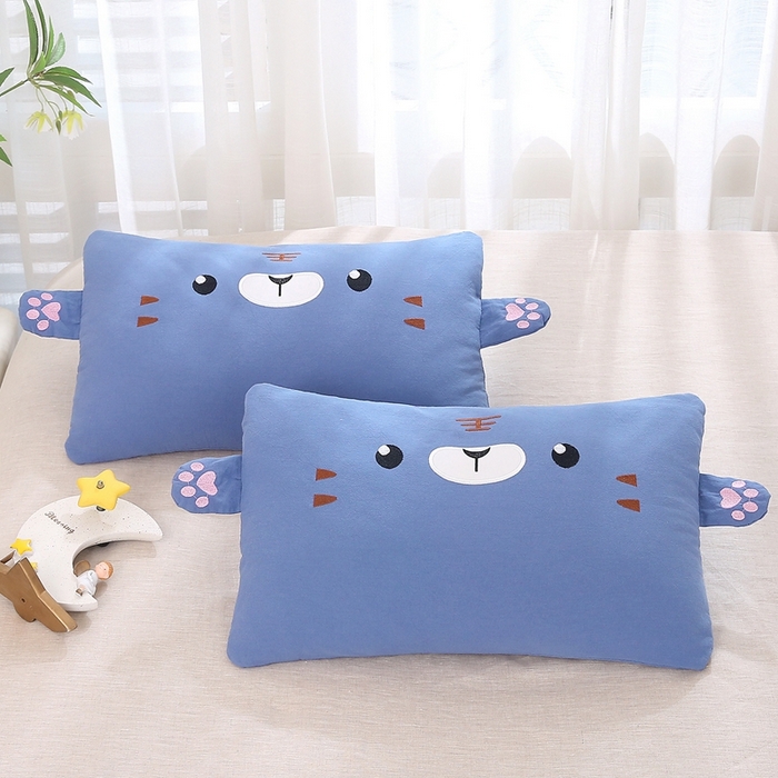 91家纺网 家纺一手货源 找家纺 （总）梦叶草 2025新款卡通小虎荞麦枕头荞麦枕芯护颈枕头