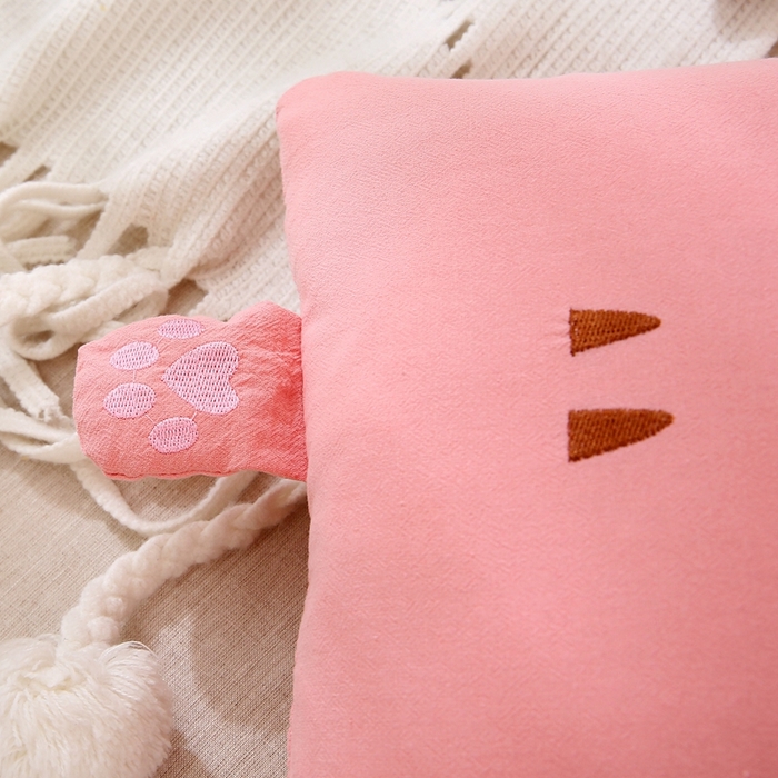 91家纺网 家纺一手货源 找家纺 梦叶草 2025新款卡通小虎荞麦枕头荞麦枕芯护颈枕头 卡通小虎荞麦枕-粉色30*50cm