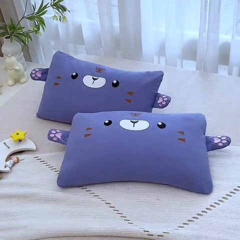 91家纺网 家纺一手货源 找家纺 梦叶草 2025新款卡通小虎荞麦枕头荞麦枕芯护颈枕头 卡通小虎荞麦枕-蓝色30*50cm