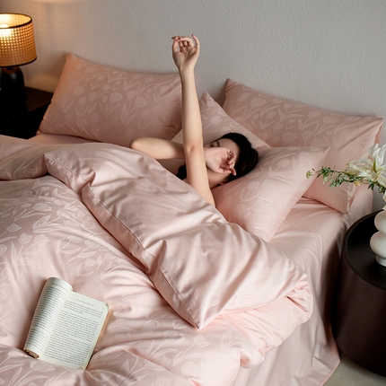 91家纺网 家纺一手货源 找家纺 （总）亿梵家居 2025新款高端A类长绒棉四件套全棉提花轻奢全棉四件套