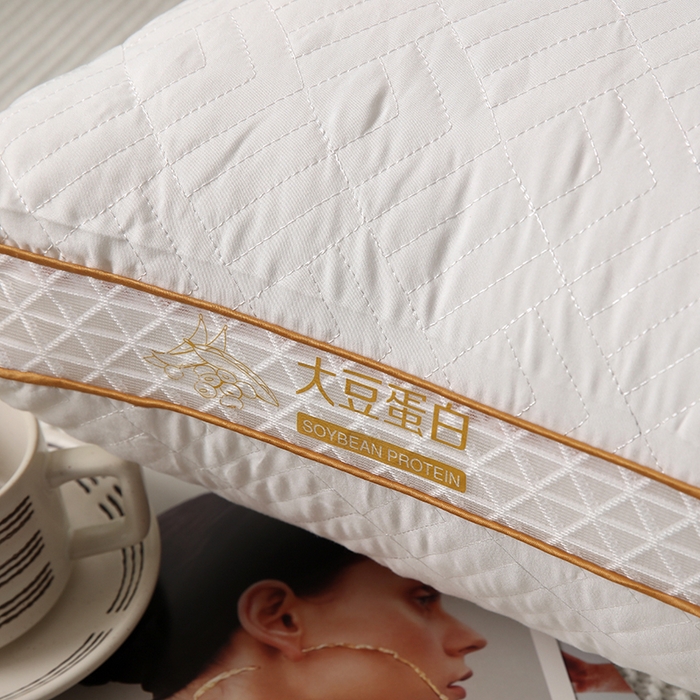 91家纺网 家纺一手货源 找家纺 （总）雅晨枕芯 2025新款大豆蛋白纤维枕立体网边枕头枕芯护颈椎助睡眠酒店枕